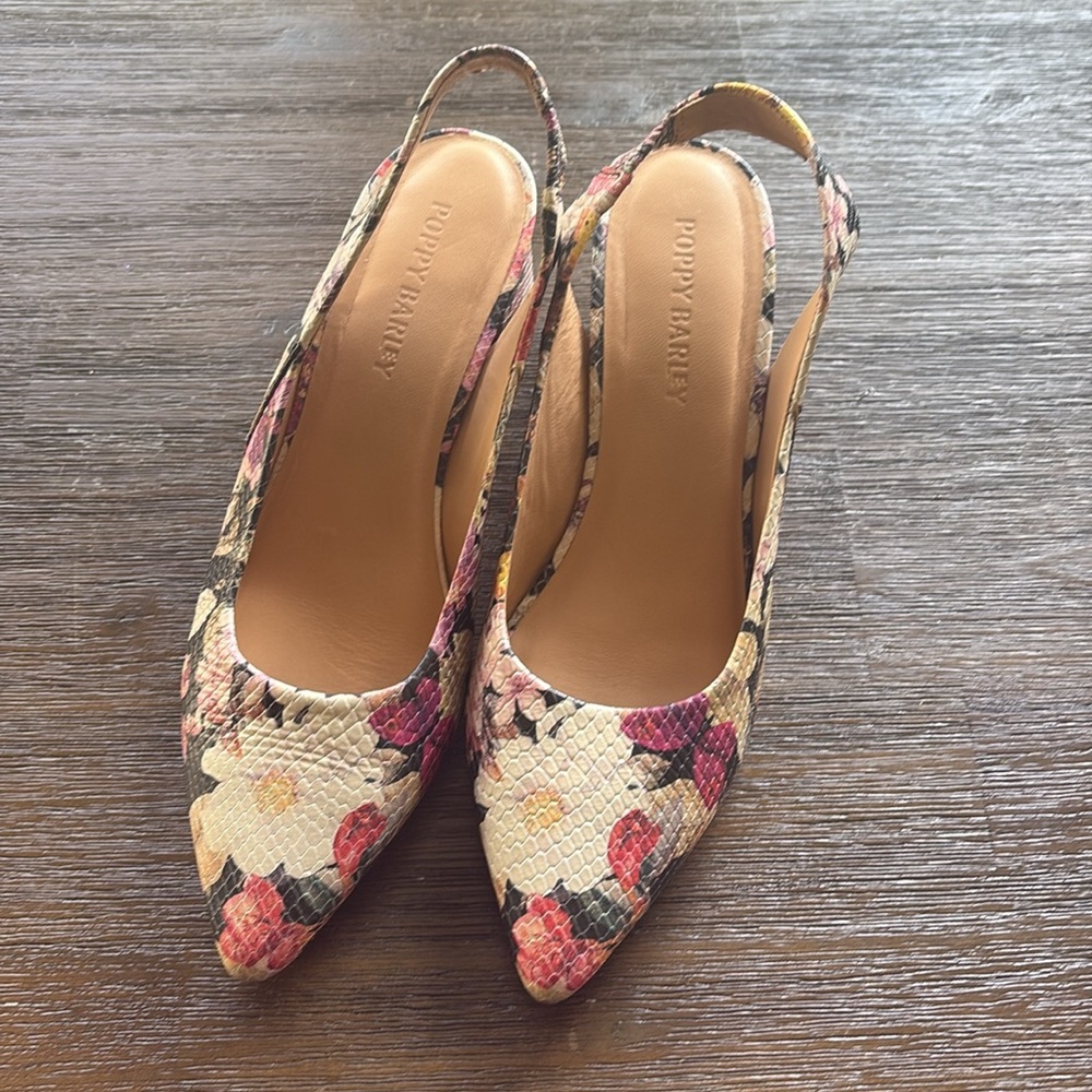 Poppy Barley Slingbacks